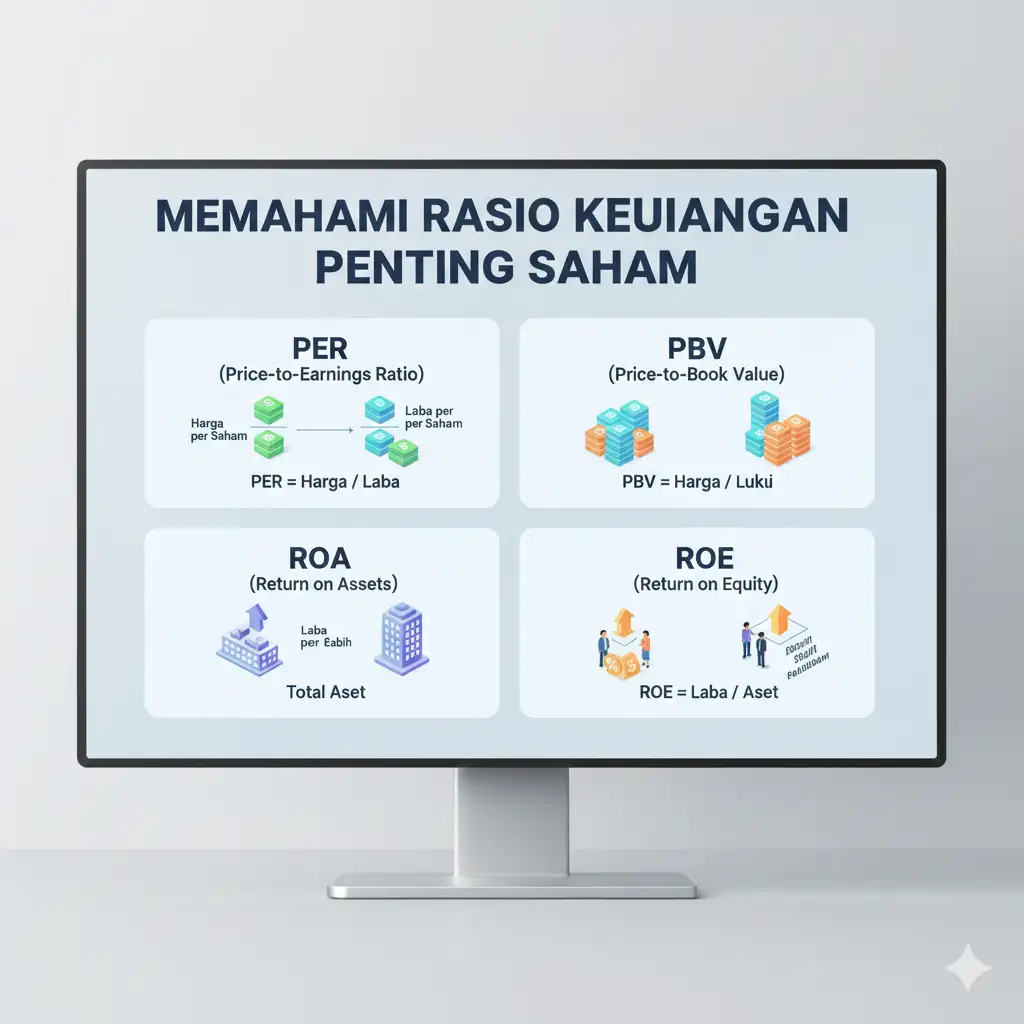 Memahami Rasio Keuangan Penting Saham: PER, PBV, ROA, ROE
